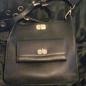 Michael Kors large leather messenger